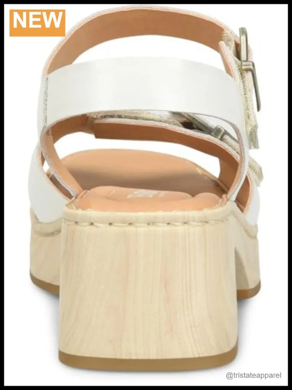 Born Women's Bella Leather Platform Sandal Comfort Buckle